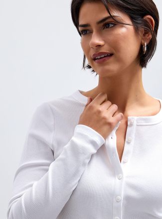 Contemporaine Womens Plain ribbed jersey cardigan