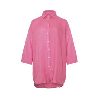 Tiffany & Co. Jenna Oversized Shirt - Dames - Overhemden - Roze - ONE Size - Overhemden