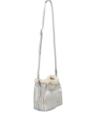 Gucci small GG Emblem bucket bag - Silver