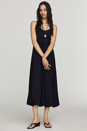 Maeve Cotton Bubble Hem Midi Dress