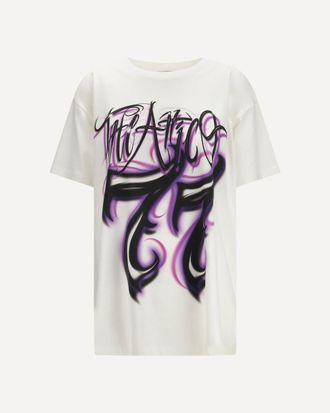 The Attico Oversized graphic logo T-shirt Female 40