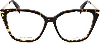 Rag & Bone Ladies Brown Rectangular Eyeglass Frames RNB3005-2