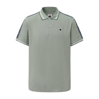 Pretty Green Polohemd met logo en tape voor heren (Lichtgroen)