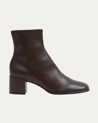 SIMKHAI Bianca Stretch Leather Ankle Boots