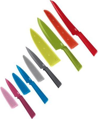 Kuhn Rikon COLORI+ Knife Set with Non-Stick Coating and Safety Sheaths, Set of 5 in Multicolor at Nordstrom