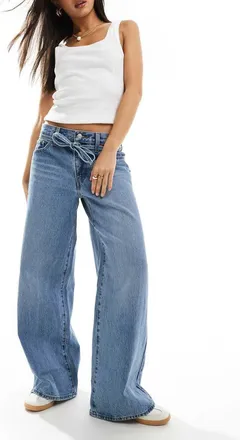 Levi's XL straight leg loose fit jeans in light blue