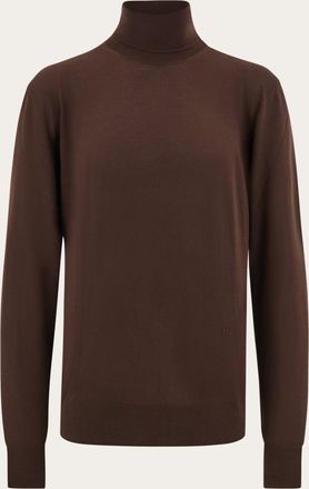Ferragamo Uomo Maglia collo alto Marrone