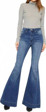 Kancan Braelynn Essentials High Rise Super Flare Jeans In Blue
