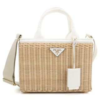 Prada Beige Cotton Canvas Tote Bag (Pre-Owned)