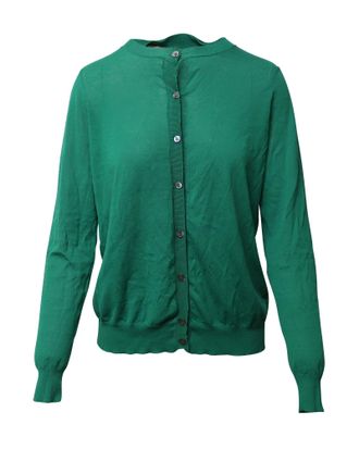 Marni Button-down Cardigan in Green Cotton