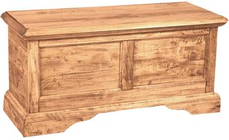 Biscottini International Ba&uacute;l De Estilo Country De Madera Maciza De Tilo Armaz&oacute;n Blanco Envejecido Acabado Con Efecto Natural L100 Xpr38xh48 Cm