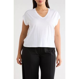 Nordstrom Pima Cotton T-Shirt in White at Nordstrom Rack, Size 1X