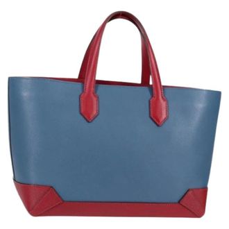 Herm&egrave;s Pre-owned Tote Bags, female, Blue, Size: ONE SIZE Pre-owned Maxibox Cabas
