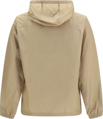 Burberry Mens Nylon Hooded Jacket Flax