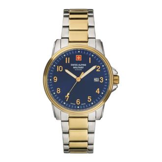 Swiss Alpine Military 7011.1145 Horloge - Heren - Accessoires - Grijs - Maat: ONE Size
