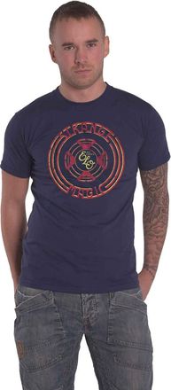 ELO T Shirt Strange Magic Band Logo Official Mens Navy Blue S