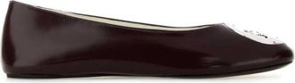 Tory Burch Reva Ballet - Dames - Ballerinas - Rood - 39 EU - Leer - Schoenen