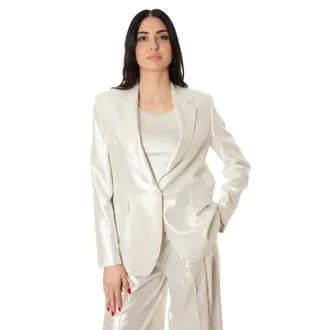 Jijil Blazers, female, Gray, Size: XS Giacca laminata