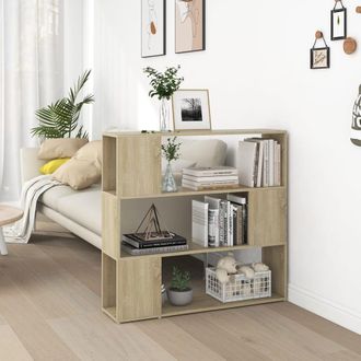 vidaXL Vidaxl - Estanter&iacute;a Divisor De Espacios Color Roble Sonoma 100x24x94 Cm