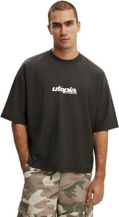 Cotton On Mens Cropped Fit Graphic T-Shirt in Faded Slate Utopia at Nordstrom, Size Xx-Large