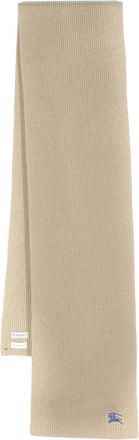 Burberry Wool And Cahmere Blend Ribbed Scarf