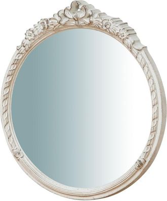 Biscottini International Biscottini - Antique white finishing Hanging Wall Mirror L40XPR4XH45 cm made in Italy