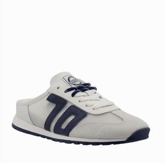 Back70 Womens Venice Backless Sneakers In White Navy