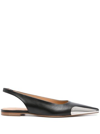 Off-white Allenframe leather ballerina shoes - women - Calf Leather/Calf Leather/Calf Leather - 40 - Black