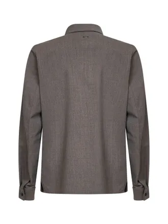 Herno Bi-Stretch Virgin Wool Shirt - Gray