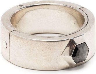 Parts Of Four Sistema black diamond ring - unisex - Black Diamond/Sterling Silver - 10