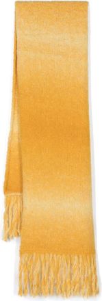 Sunflower ombré-effect scarf - men - Alpaca/Polyamide - One Size - Yellow