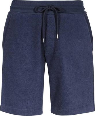 Vivienne Westwood Katoenen Bermuda Shorts met Elastische Tailleband - Heren - Korte Broeken - Blauw - S - Katoen - Korte Broeken
