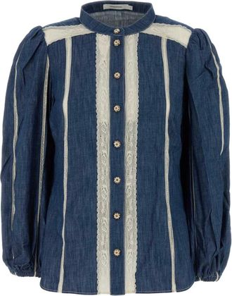 Zimmermann Mujer, Blusas y Camisas, Azul, Talla: S