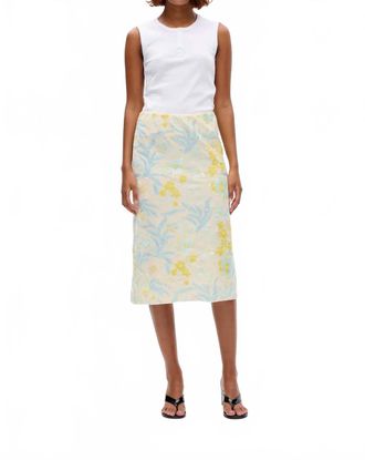 Baum Und Pferdgarten Jolette Midi Skirt In Ivory/yellow