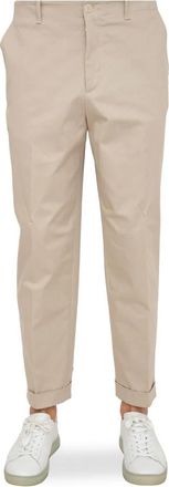 Etro Flat Front Broeken - Heren - Chinos - Beige - L - Katoen - Broeken