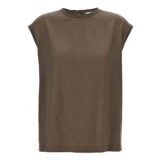 Brunello Cucinelli Mujer, Camisetas, Marrón, Talla: XS