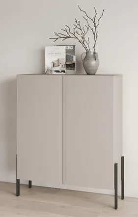 Inosign Kommode »Jukon, Breite 110 cm, moderne grifflose Hochschrank, 2Türen« Highboard mit viel Stauraum, push-to-open-Funktion
