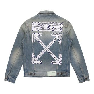 Off-white Arrow Denim Jacket Denim Blue OMYE005S203860037388