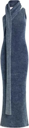 Aya Muse Han Dress - Dames - Casual kleedjes - Blauw - M - Katoen - Kleedjes