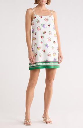 Wayf Cami Linen Blend Minidress in Frutta Fresca Ivory at Nordstrom Rack, Size X-Large