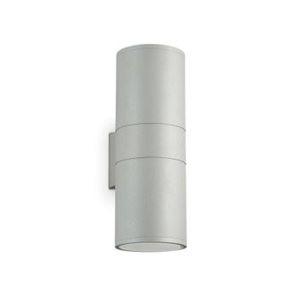 Netlighting Gun 2 Light Outdoor Up Down Wall Light Grey IP54