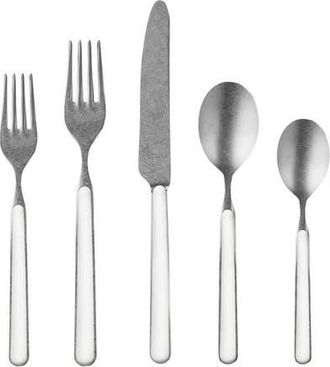 Mepra Fantasia Pewter Flatware Set - 5 Pieces in Porcelain at Nordstrom