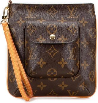 Louis Vuitton Pre-owned Mini Bags, female, Brown, Size: ONE SIZE Pre-owned Pochette with wrist strap