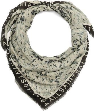 AllSaints Canter Large Square Scarf in Ecru White at Nordstrom
