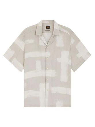 HUGO BOSS Grey Regular Printed Shirt