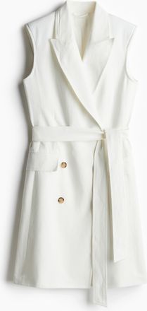 H&M Blazerkleid aus Leinenmix - White