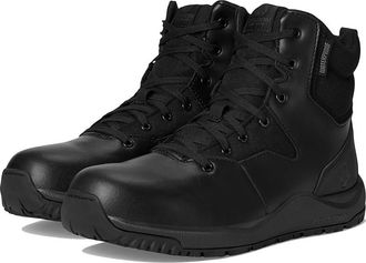 Volcom Street Shield 6 Tactical Waterproof Boots with Side Zipper Cowboy Boots Black : 7.5 M, Leather