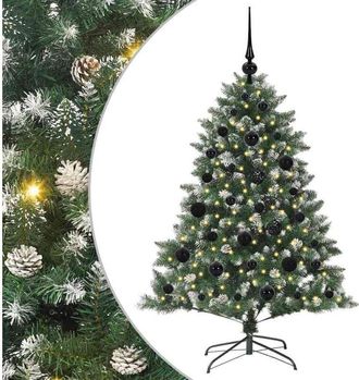 vidaXL Árbol de Navidad artificial Verde 120 cm PVC, Plástico y Acero vidaXL