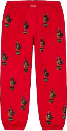 SUPREME Dead Prez Rbg trainingsbroek met borduurwerk - Rood