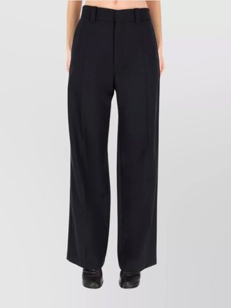 Christophe Lemaire wide-leg trousers with pleats and pockets